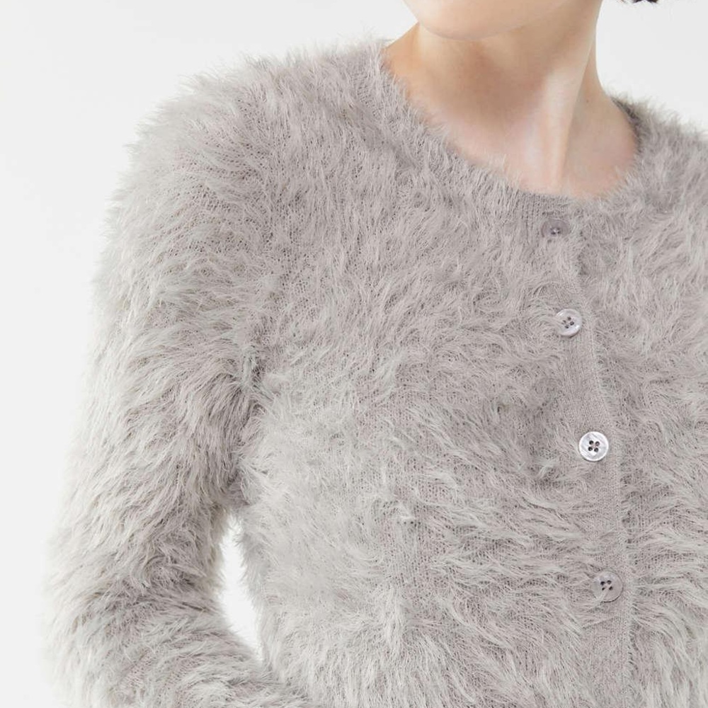Urban Outfitters Fuzzy Cropped Cardigan